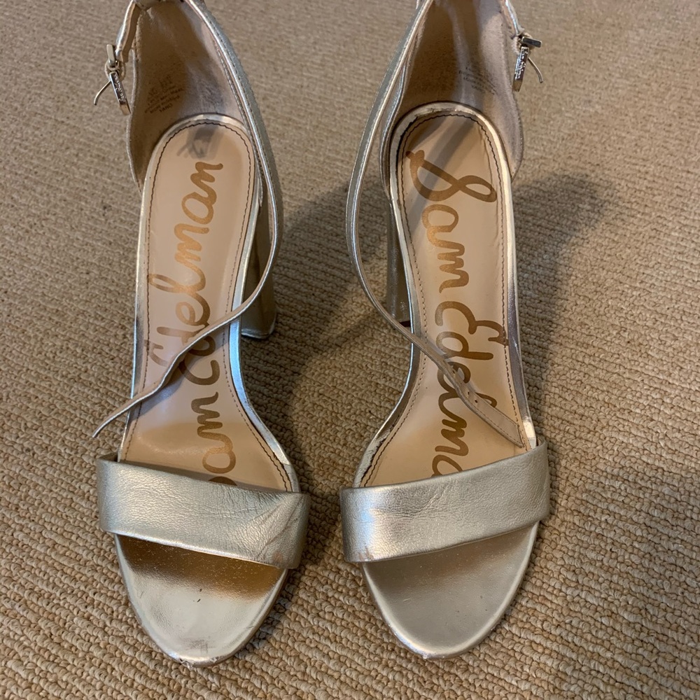 Same Edelman gold heels